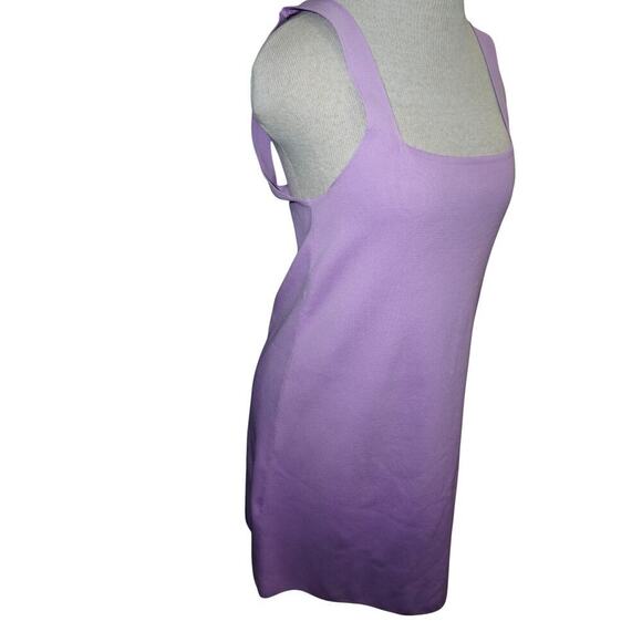 ZARA Lavender Knit Mini Tank Dress – Square Neck – Size Medium - Picture 2 of 5